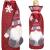 (DL) Decoratiune Craciun, husa model gnom pentru sticle, 29cm, rosu Household NewTrend