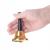 Clopotel auriu din metal, cu maner din lemn, 12cm Household NewTrend