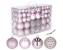Set globuri de Craciun, 100 bucati, 3-6cm, roz Household NewTrend