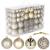 Set globuri de Craciun, 100 bucati, 3-6cm, auriu Household NewTrend