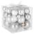 Set globuri de Craciun, 37 bucati, 3-8cm, argintiu Household NewTrend