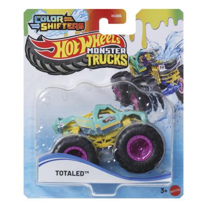 HOT WHEELS MONSTER TRUCK CAMION TOTALED CU CULORI SCHIMBATOARE SCARA 1 LA 64 SuperHeroes ToysZone