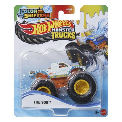 HOT WHEELS MONSTER TRUCK CAMION THE 909 CU CULORI SCHIMBATOARE SCARA 1 LA 64 SuperHeroes ToysZone