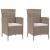 Set mobilier de exterior cu perne, 3 piese, bej, poliratan GartenMobel Dekor