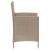 Set mobilier de exterior cu perne, 3 piese, bej, poliratan GartenMobel Dekor