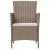 Set mobilier de exterior cu perne, 3 piese, bej, poliratan GartenMobel Dekor