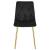 Scaun bucatarie/living, Artool, Libra, catifea, metal, negru si auriu, 45x54x86.5 cm GartenVIP DiyLine