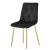 Scaun bucatarie/living, Artool, Libra, catifea, metal, negru si auriu, 45x54x86.5 cm GartenVIP DiyLine