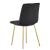 Scaun bucatarie/living, Artool, Libra, catifea, metal, negru si auriu, 45x54x86.5 cm GartenVIP DiyLine