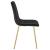 Scaun bucatarie/living, Artool, Libra, catifea, metal, negru si auriu, 45x54x86.5 cm GartenVIP DiyLine