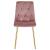 Scaun bucatarie/living, Artool, Libra, catifea, metal, roz si auriu, 45x54x86.5 cm GartenVIP DiyLine