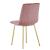 Scaun bucatarie/living, Artool, Libra, catifea, metal, roz si auriu, 45x54x86.5 cm GartenVIP DiyLine