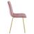 Scaun bucatarie/living, Artool, Libra, catifea, metal, roz si auriu, 45x54x86.5 cm GartenVIP DiyLine