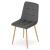 Set 4 scaune bucatarie/living, Artool, Kara, catifea, metal, gri si natur, 44.5x50.5x87 cm GartenVIP DiyLine