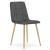 Set 4 scaune bucatarie/living, Artool, Kara, catifea, metal, gri si natur, 44.5x50.5x87 cm GartenVIP DiyLine