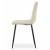 Set 4 scaune bucatarie/living, Artool, Kara, catifea, metal, bej si negru, 44.5x50.5x87 cm GartenVIP DiyLine
