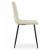 Set 4 scaune bucatarie/living, Artool, Kara, catifea, metal, bej si negru, 44.5x50.5x87 cm GartenVIP DiyLine