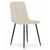 Set 4 scaune bucatarie/living, Artool, Kara, catifea, metal, bej si negru, 44.5x50.5x87 cm GartenVIP DiyLine