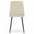Set 4 scaune bucatarie/living, Artool, Kara, catifea, metal, bej si negru, 44.5x50.5x87 cm GartenVIP DiyLine