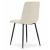 Set 4 scaune bucatarie/living, Artool, Kara, catifea, metal, bej si negru, 44.5x50.5x87 cm GartenVIP DiyLine