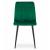 Set 4 scaune bucatarie/living, Artool, Lava, catifea, metal, verde si negru, 43x51x90 cm GartenVIP DiyLine