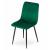 Set 4 scaune bucatarie/living, Artool, Lava, catifea, metal, verde si negru, 43x51x90 cm GartenVIP DiyLine