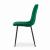 Set 4 scaune bucatarie/living, Artool, Lava, catifea, metal, verde si negru, 43x51x90 cm GartenVIP DiyLine