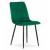 Set 4 scaune bucatarie/living, Artool, Lava, catifea, metal, verde si negru, 43x51x90 cm GartenVIP DiyLine