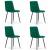 Set 4 scaune bucatarie/living, Artool, Kara, catifea, metal, verde si negru, 44.5x50.5x87 cm GartenVIP DiyLine