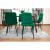 Set 4 scaune bucatarie/living, Artool, Kara, catifea, metal, verde si negru, 44.5x50.5x87 cm GartenVIP DiyLine