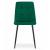 Set 4 scaune bucatarie/living, Artool, Kara, catifea, metal, verde si negru, 44.5x50.5x87 cm GartenVIP DiyLine