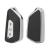 Husa Cheie Auto VW Golf 8, SmartKey, Tpu, Aspect Piele, Gri AutoProtect KeyCars