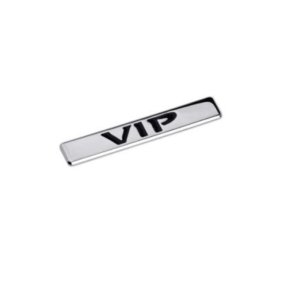 Ornament metalic auto Vip cromat 9.4x1.6 cm Cod: JST-08 Automotive TrustedCars