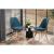 Scaun bucatarie/living, stofa, lemn, verde marin, 49x55x82 cm, Alta GartenVIP DiyLine
