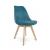 Scaun bucatarie/living, stofa, lemn, verde marin, 49x55x82 cm, Alta GartenVIP DiyLine