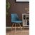 Scaun bucatarie/living, stofa, lemn, verde marin, 49x55x82 cm, Alta GartenVIP DiyLine