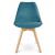 Scaun bucatarie/living, stofa, lemn, verde marin, 49x55x82 cm, Alta GartenVIP DiyLine