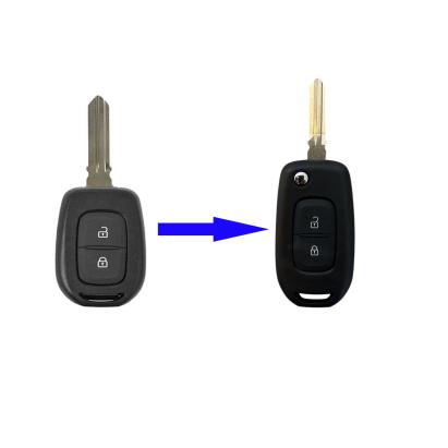 Carcasa Cheie Briceag pentru Transformat, Dacia Spring, Logan, 2017-2023, 2 Butoane, lamela HU136 AutoProtect KeyCars