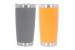 Set 2x Cana Termoizolanta Otel Inoxidabil SS304 cu Capac Perete Dublu 590ml Portocaliu Verde Performance AutoTuning
