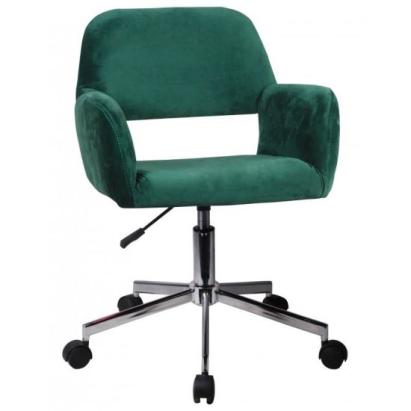 Scaun rotativ, catifea, verde, max 120 kg, 58x60x78/90 cm GartenVIP DiyLine