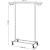 Suport mobil cu roti pentru haine, Songmics, reglabil, metal, argintiu, max 90 kg, 92x45.4x160 cm GartenVIP DiyLine