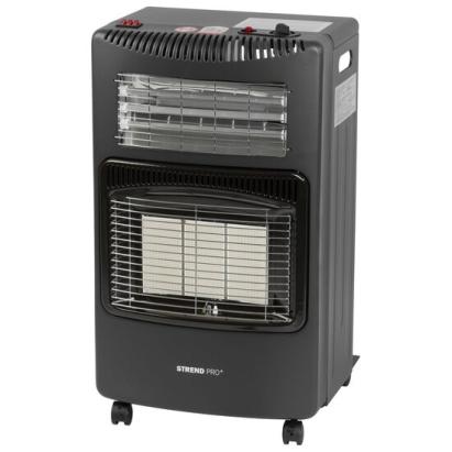 Incalzitor pe gaz, 2 in 1, ventilator electric, aprindere piezoelectrica, cu roti, furtun, regulator, 1.5-4.2 kW, 110-305 g/h, Strend Pro GartenVIP DiyLine