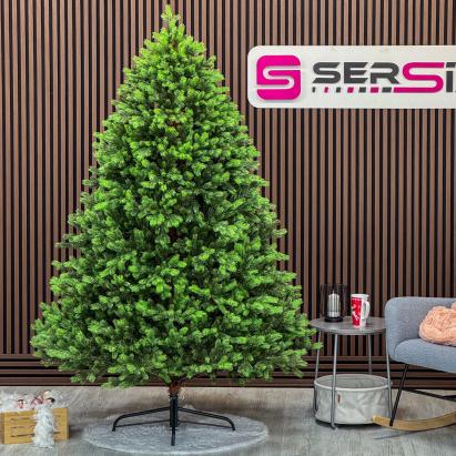 Brad artificial Sersimo, Hollandia, verde cu varfuri verzi, integral 3D, 210 cm Household NewTrend