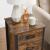 VASAGLE Noptiera cu 3 sertare pentru dormitor, design industrial, 40x40x60cm, maro rustic Household NewTrend