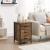 VASAGLE Noptiera cu 3 sertare pentru dormitor, design industrial, 40x40x60cm, maro rustic Household NewTrend