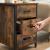 VASAGLE Noptiera cu 3 sertare pentru dormitor, design industrial, 40x40x60cm, maro rustic Household NewTrend