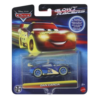 CARS GLOW RACERS MASINUTA METALICA DAN CARCIA SCARA 1 LA 55 SuperHeroes ToysZone