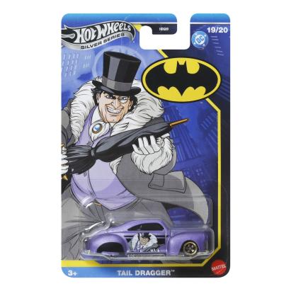 HOT WHEELS MASINA METALICA TEMATICA BATMAN TAIL DRAGGER SCARA 1 LA 64 SuperHeroes ToysZone
