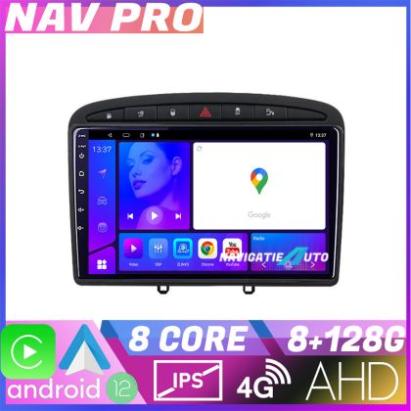 Navigatie Peugeot 308 Octa Core KIT 038 EDOTEC-LITE Android Ecran 720P Octa Core 8 128 Carplay CarStore Technology