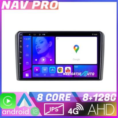 Navigatie Audi A3 8P Octa Core KIT 049 EDOTEC-LITE Android Ecran 720P Octa Core 8 128 Carplay CarStore Technology